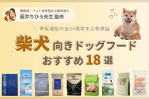 柴犬向けドッグフードおすすめランキング｜何あげてる？人気の餌を徹底調査【獣医師監修】