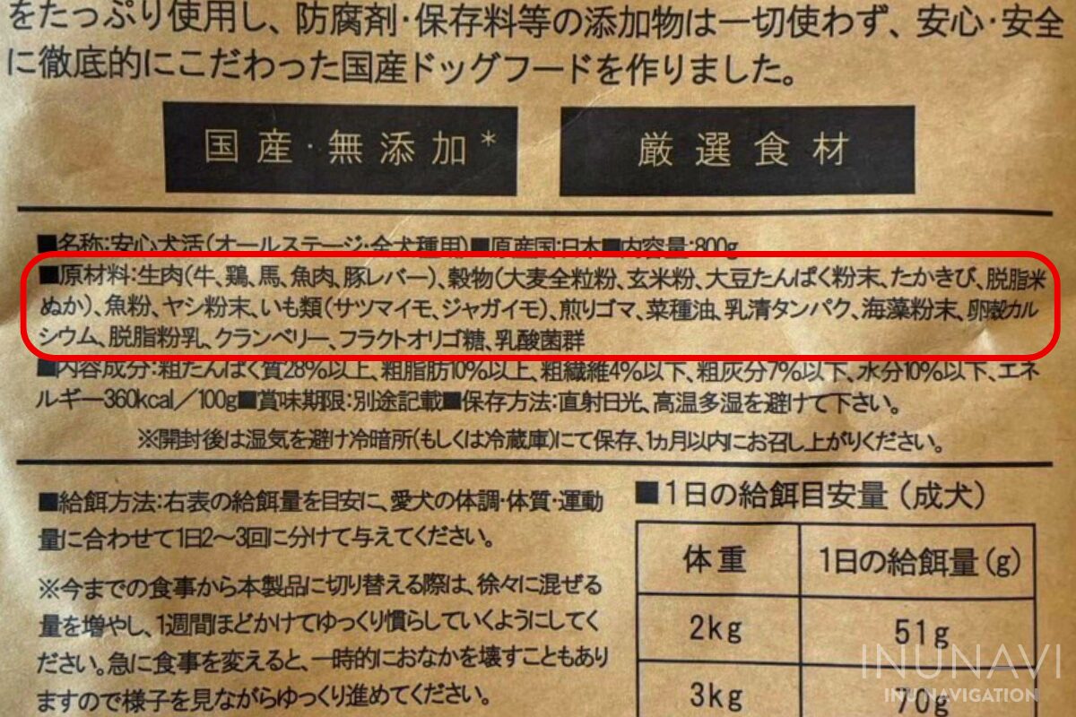 原材料は「鮮度の高い5種類の生肉」をたっぷり使用