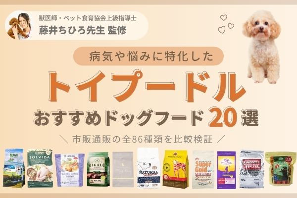 【獣医師監修】トイプードルにおすすめのドッグフード人気ランキング20選【2023年最新版】