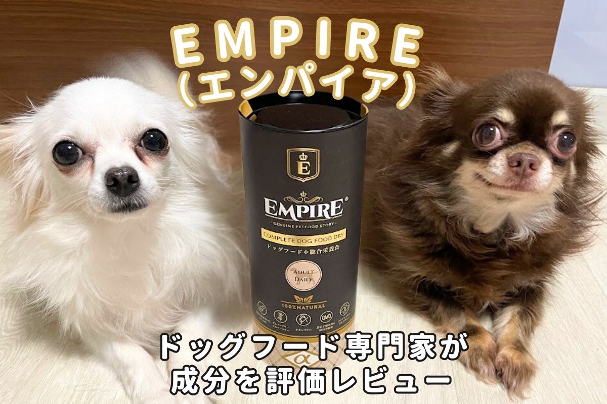 EMPIRE（エンパイア）ドッグフードの口コミ評判は？愛犬レビュー！原材料や安全性を専門家が徹底解説