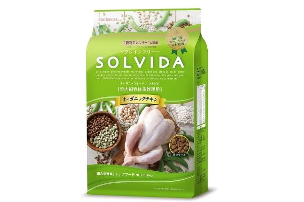 ソルビダ　グレインフリーチキン　室内飼育体重管理用　ダイエット用低脂肪・低カロリー