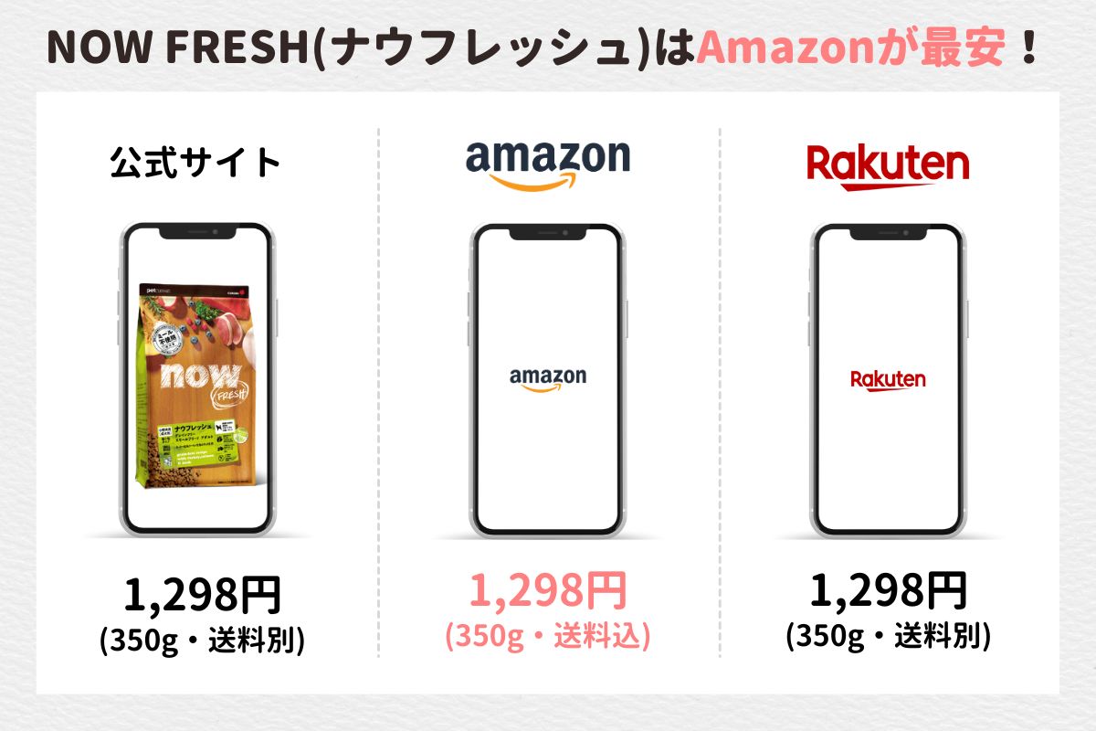 NOW FRESH(ナウフレッシュ)最安値一覧表