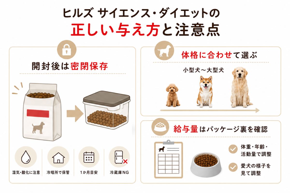 ヒルズ-サイエンス・ダイエットの正しい与え方と注意点