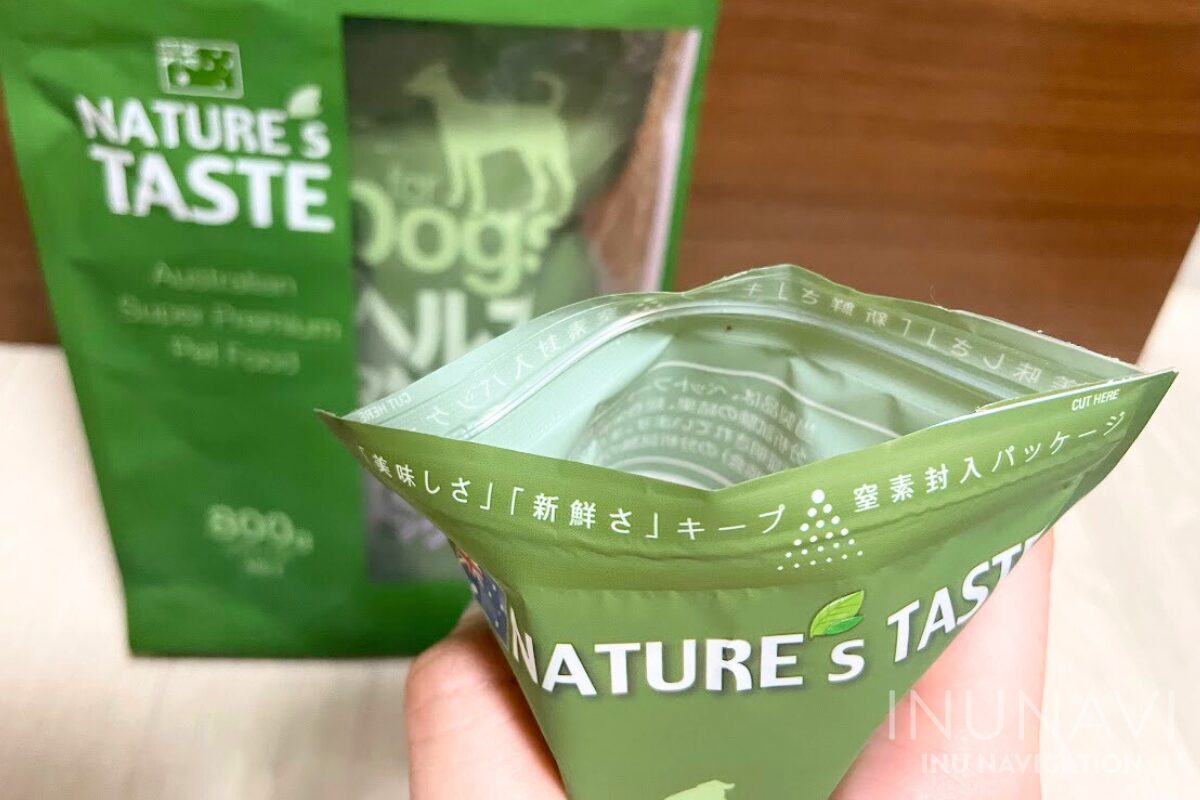 NATURE’S TASTEドッグフード　ジッパー