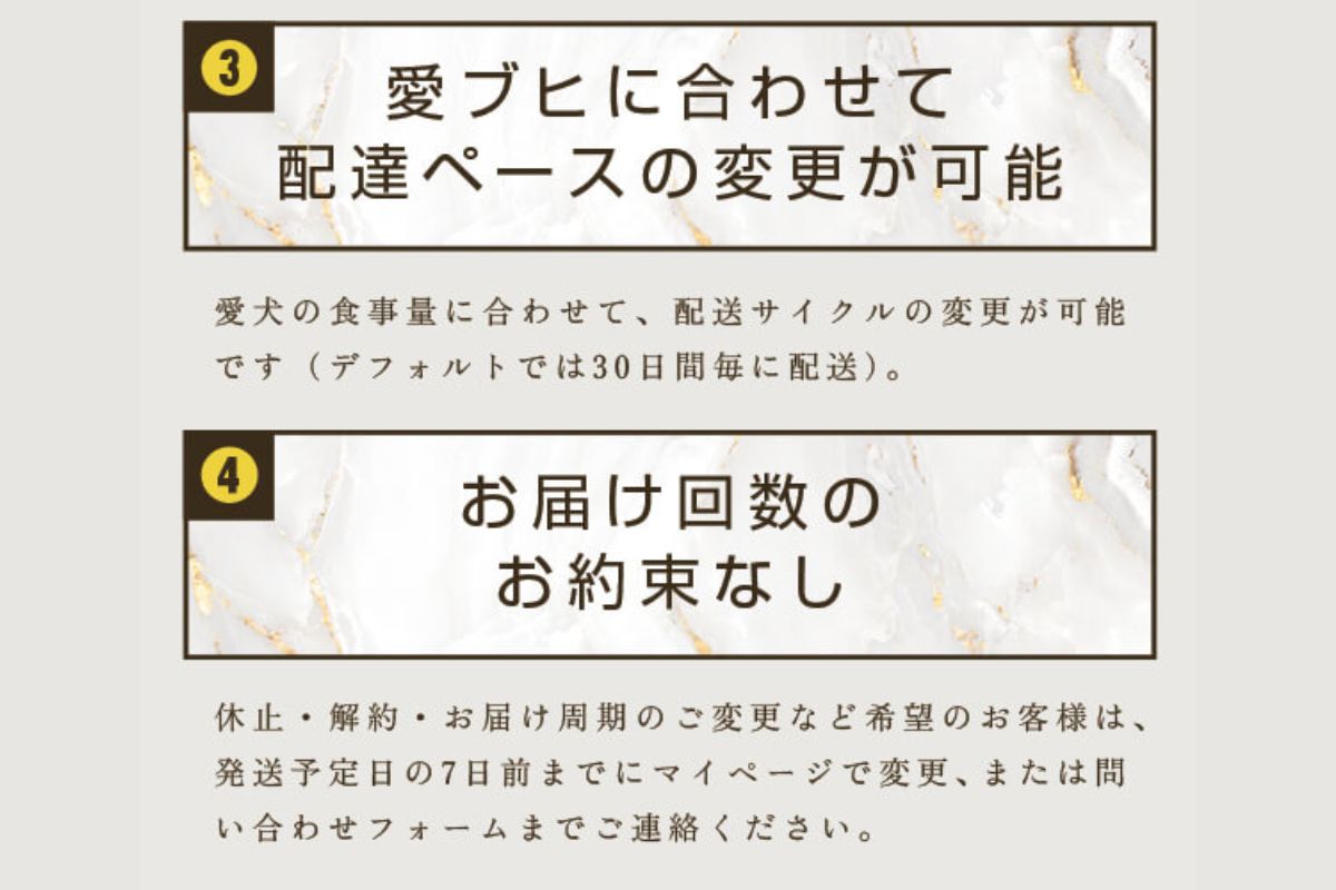 ザ・フードの変更・休止・解約は発送予定日の7日前までにマイページから可能